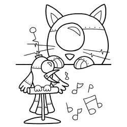ぬりえページ: ロボット (キャラクター) #106568 - 無料の印刷可能なぬりえページ