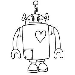 ぬりえページ: ロボット (キャラクター) #106573 - 無料の印刷可能なぬりえページ