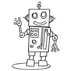 ぬりえページ: ロボット (キャラクター) #106574 - 無料の印刷可能なぬりえページ