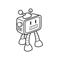 ぬりえページ: ロボット (キャラクター) #106580 - 無料の印刷可能なぬりえページ