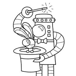 ぬりえページ: ロボット (キャラクター) #106589 - 無料の印刷可能なぬりえページ