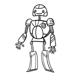 ぬりえページ: ロボット (キャラクター) #106591 - 無料の印刷可能なぬりえページ