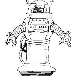 ぬりえページ: ロボット (キャラクター) #106595 - 無料の印刷可能なぬりえページ