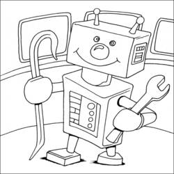 ぬりえページ: ロボット (キャラクター) #106597 - 無料の印刷可能なぬりえページ