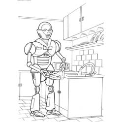 ぬりえページ: ロボット (キャラクター) #106602 - 無料の印刷可能なぬりえページ