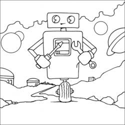 ぬりえページ: ロボット (キャラクター) #106611 - 無料の印刷可能なぬりえページ