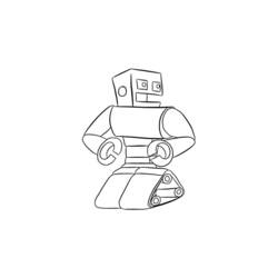 ぬりえページ: ロボット (キャラクター) #106612 - 無料の印刷可能なぬりえページ