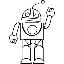 ぬりえページ: ロボット (キャラクター) #106630 - 無料の印刷可能なぬりえページ