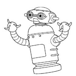 ぬりえページ: ロボット (キャラクター) #106640 - 無料の印刷可能なぬりえページ
