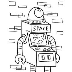 ぬりえページ: ロボット (キャラクター) #106643 - 無料の印刷可能なぬりえページ