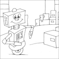 ぬりえページ: ロボット (キャラクター) #106678 - 無料の印刷可能なぬりえページ