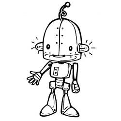 ぬりえページ: ロボット (キャラクター) #106679 - 無料の印刷可能なぬりえページ