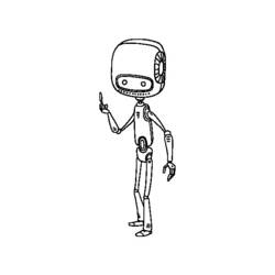 ぬりえページ: ロボット (キャラクター) #106687 - 無料の印刷可能なぬりえページ