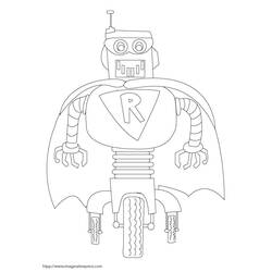 ぬりえページ: ロボット (キャラクター) #106750 - 無料の印刷可能なぬりえページ