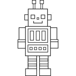 ぬりえページ: ロボット (キャラクター) #106763 - 無料の印刷可能なぬりえページ