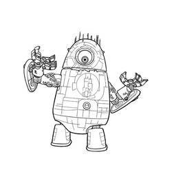 ぬりえページ: ロボット (キャラクター) #106767 - 無料の印刷可能なぬりえページ