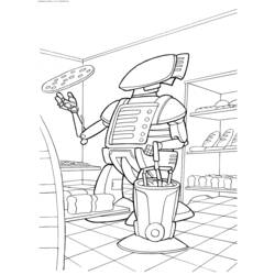 ぬりえページ: ロボット (キャラクター) #106771 - 無料の印刷可能なぬりえページ