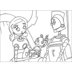 ぬりえページ: ロボット (キャラクター) #106788 - 無料の印刷可能なぬりえページ