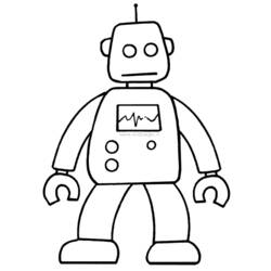 ぬりえページ: ロボット (キャラクター) #106854 - 無料の印刷可能なぬりえページ