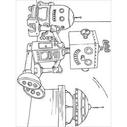 ぬりえページ: ロボット (キャラクター) #106874 - 無料の印刷可能なぬりえページ