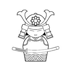 ぬりえページ: 武士 (キャラクター) #107265 - 無料の印刷可能なぬりえページ