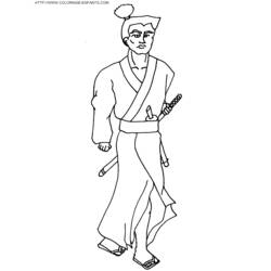 ぬりえページ: 武士 (キャラクター) #107274 - 無料の印刷可能なぬりえページ