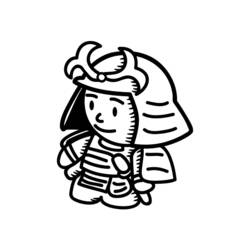 ぬりえページ: 武士 (キャラクター) #107299 - 無料の印刷可能なぬりえページ