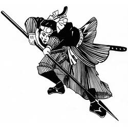 ぬりえページ: 武士 (キャラクター) #107305 - 無料の印刷可能なぬりえページ
