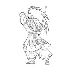 ぬりえページ: 武士 (キャラクター) #107335 - 無料の印刷可能なぬりえページ