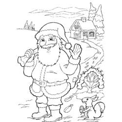 ぬりえページ: サンタクロース (キャラクター) #104686 - 無料の印刷可能なぬりえページ