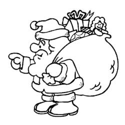 ぬりえページ: サンタクロース (キャラクター) #104709 - 無料の印刷可能なぬりえページ