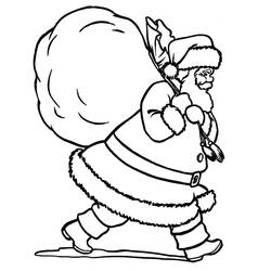 ぬりえページ: サンタクロース (キャラクター) #104710 - 無料の印刷可能なぬりえページ