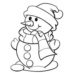 ぬりえページ: 雪だるま (キャラクター) #89155 - 無料の印刷可能なぬりえページ