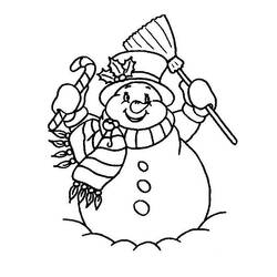 ぬりえページ: 雪だるま (キャラクター) #89156 - 無料の印刷可能なぬりえページ
