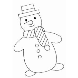 ぬりえページ: 雪だるま (キャラクター) #89174 - 無料の印刷可能なぬりえページ