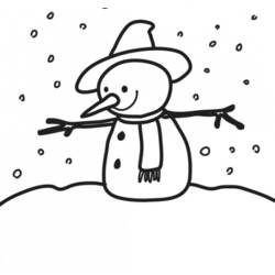 ぬりえページ: 雪だるま (キャラクター) #89175 - 無料の印刷可能なぬりえページ