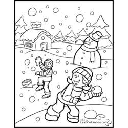 ぬりえページ: 雪だるま (キャラクター) #89178 - 無料の印刷可能なぬりえページ