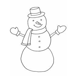 ぬりえページ: 雪だるま (キャラクター) #89182 - 無料の印刷可能なぬりえページ