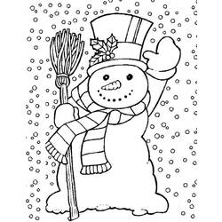 ぬりえページ: 雪だるま (キャラクター) #89184 - 無料の印刷可能なぬりえページ