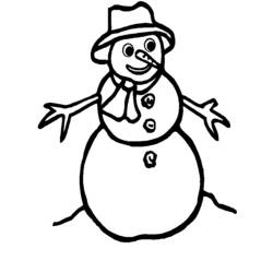 ぬりえページ: 雪だるま (キャラクター) #89202 - 無料の印刷可能なぬりえページ