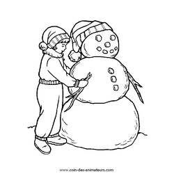ぬりえページ: 雪だるま (キャラクター) #89205 - 無料の印刷可能なぬりえページ