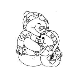 ぬりえページ: 雪だるま (キャラクター) #89208 - 無料の印刷可能なぬりえページ