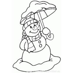 ぬりえページ: 雪だるま (キャラクター) #89213 - 無料の印刷可能なぬりえページ