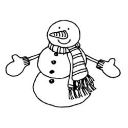 ぬりえページ: 雪だるま (キャラクター) #89263 - 無料の印刷可能なぬりえページ