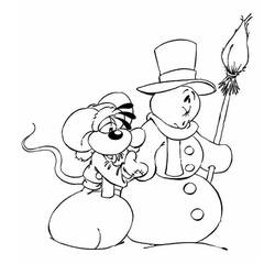 ぬりえページ: 雪だるま (キャラクター) #89323 - 無料の印刷可能なぬりえページ
