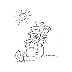 ぬりえページ: 雪だるま (キャラクター) #89369 - 無料の印刷可能なぬりえページ