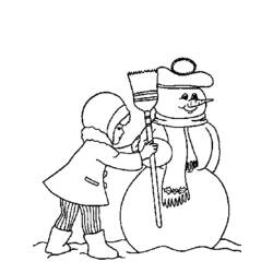 ぬりえページ: 雪だるま (キャラクター) #89417 - 無料の印刷可能なぬりえページ