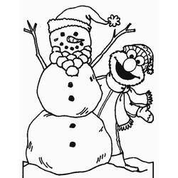 ぬりえページ: 雪だるま (キャラクター) #89433 - 無料の印刷可能なぬりえページ