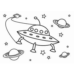 ぬりえページ: UFO (キャラクター) #103143 - 無料の印刷可能なぬりえページ