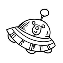 ぬりえページ: UFO (キャラクター) #103156 - 無料の印刷可能なぬりえページ